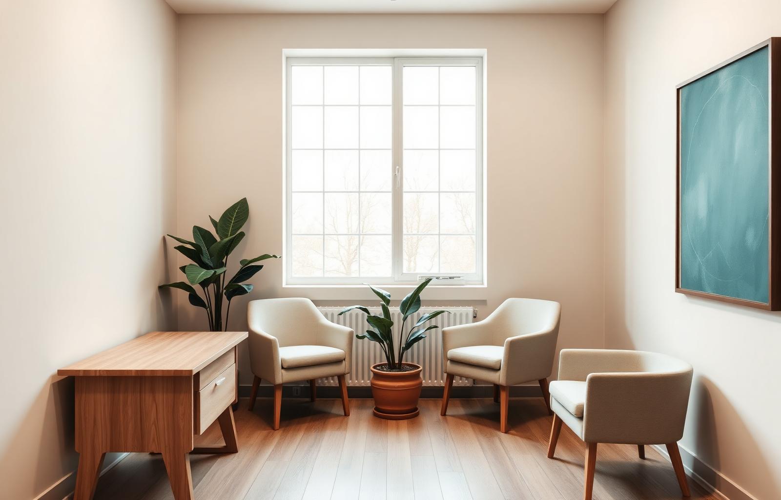Calm private consultation room representing coordinated multidisciplinary endometriosis care